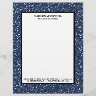 Noordelijke marineblauw briefhoofd