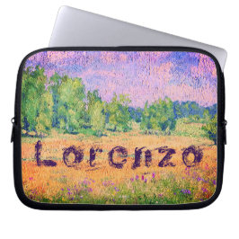 Noordelijke Meadow en jouw naam Laptop Sleeve