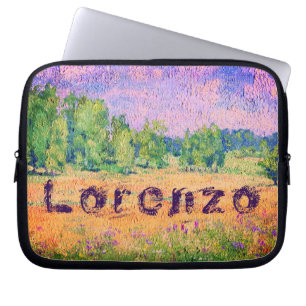 Noordelijke Meadow en jouw naam Laptop Sleeve