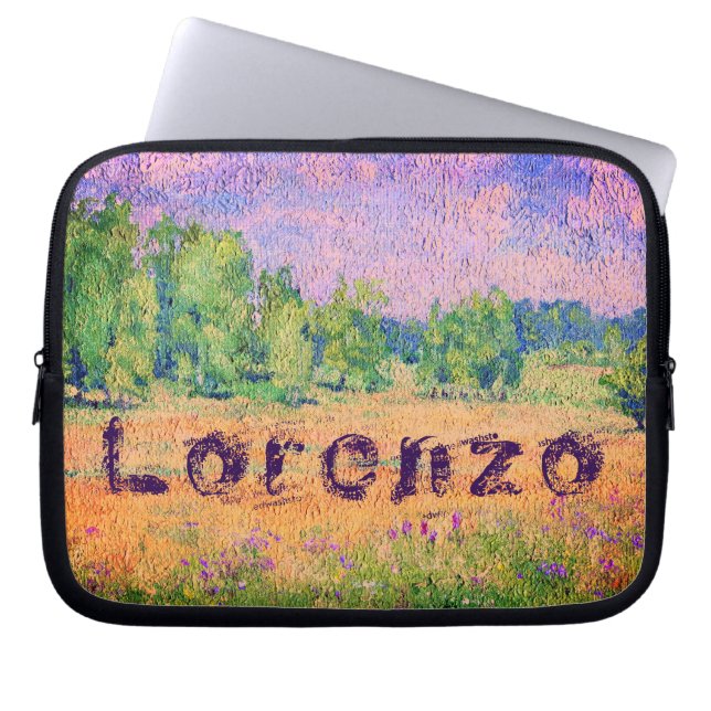 Noordelijke Meadow en jouw naam Laptop Sleeve (Voorkant)