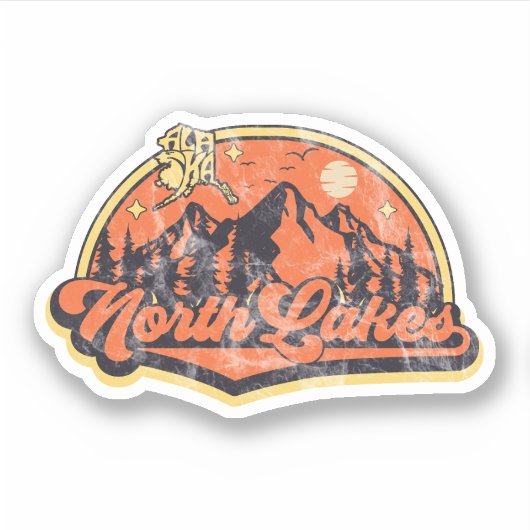 Noordelijke Meren, Alaska Sticker (Voorkant)