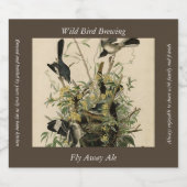 Noordelijke Mocking Bird, Audubon's Birds of Ameri Bier Etiket (Enkel label)