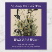 Noordelijke Mocking Bird, Audubon's Birds of Ameri Wijn Etiket (Enkel label)