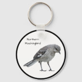 Noordelijke Mockingvogel Sleutelhanger (Voorkant)
