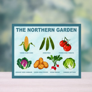Noordelijke Moestuin Acryl Bord