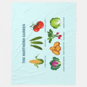 noordelijke moestuin fleece deken (Voorkant)
