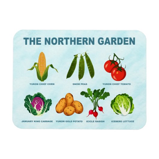 noordelijke moestuin magneet (Horizontaal)