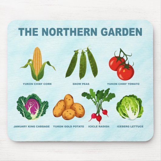 noordelijke moestuin muismat (Voorkant)