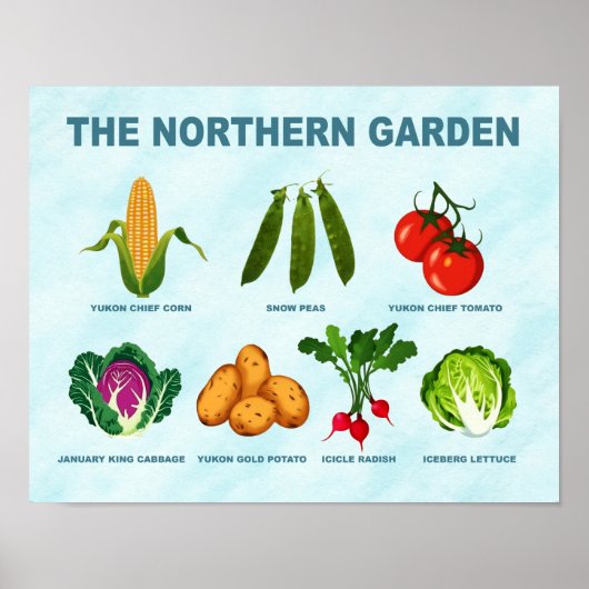 noordelijke moestuin poster (Voorkant)