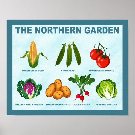 noordelijke moestuin poster (Voorkant)