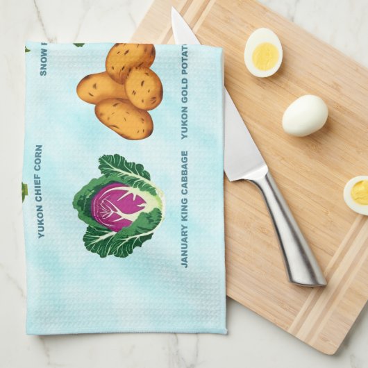 noordelijke moestuin theedoek (Quarter Fold)