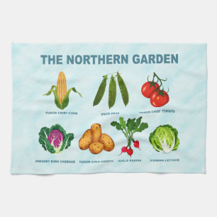 noordelijke moestuin theedoek