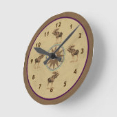 Noordelijke Moose Clock Ronde Klok (Hoek)