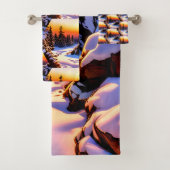 Noordelijke Ontario, Winterscene Bad Handdoek (Insitu)