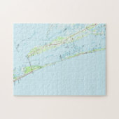 Noordelijke Outer Banks North Carolina Map (1985) Legpuzzel (Horizontaal)