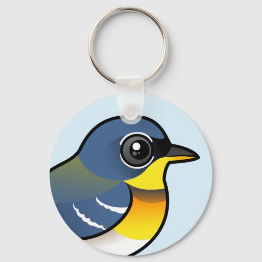 Noordelijke Parula Sleutelhanger (Voorkant)
