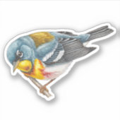 Noordelijke Parula Warbler Sticker (Voorkant)