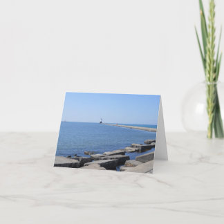 Noordelijke Pierhead-vuurtoren, Ludington, MI Noti Bedankkaart