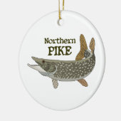 Noordelijke Pike Keramisch Ornament (Links)