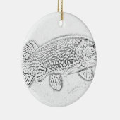 Noordelijke pike keramisch ornament (Rechts)