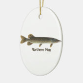 Noordelijke Pike (titel) Keramisch Ornament (Links)