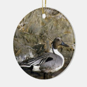 Noordelijke Pintail Duck Lovers Keramisch Ornament (Links)