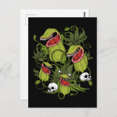 Noordelijke Pitcher Sarracenia Carnivoren Planten Briefkaart (Voorkant / Achterkant)