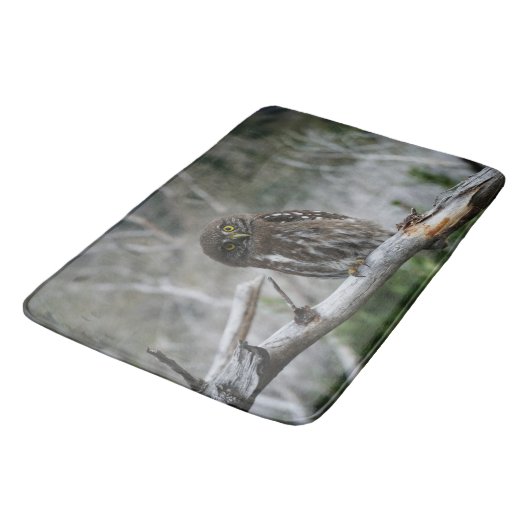 Noordelijke Pygmy Owl Bath Mat (Gekanteld)