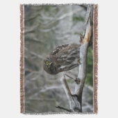 Noordelijke Pygmy Owl Deken (Voorkant Verticaal)