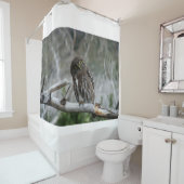 Noordelijke Pygmy Owl Douchegordijn (In situ)