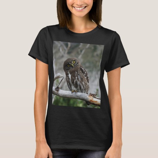 Noordelijke Pygmy Owl T-Shirt (Voorkant)