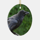 Noordelijke Raven Keramisch Ornament (Rechts)