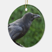 Noordelijke Raven Keramisch Ornament (Links)