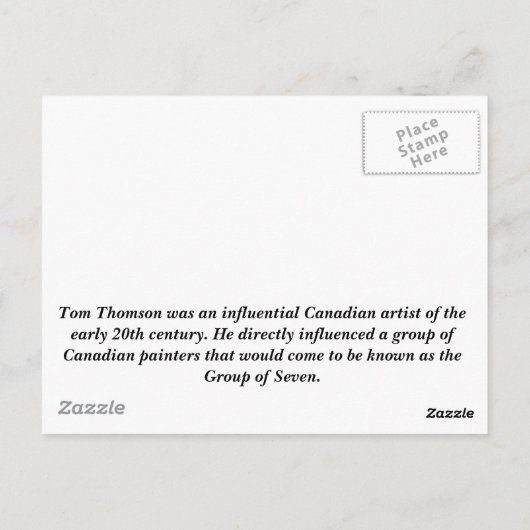 Noordelijke rivier briefkaart (Achterkant)