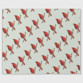 Noordelijke rode hond cadeaupapier (Vlak)