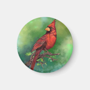 Noordelijke Rode kardinaal Bird Magnet