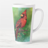 Noordelijke Rode Kardinaal Latte Mok (Rechts)