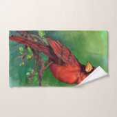 Noordelijke Rode Kardinaal Vogel Badhanddoek Set Bad Handdoek (Handdoek)