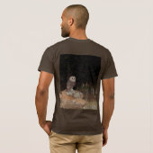 Noordelijke Saw Whet Uil jagen 's nachts T-shirt (Achterkant volledig)