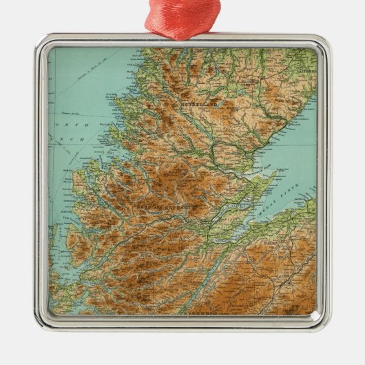 Noordelijke sectie Schotland Metalen Ornament (Voorkant)