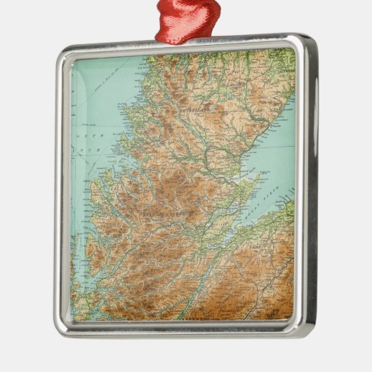 Noordelijke sectie Schotland Metalen Ornament (Links)