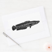 Noordelijke snakehead rechthoekige sticker (Envelop)