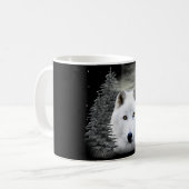 Noordelijke sneeuwwolf koffiemok (Voorkant links)