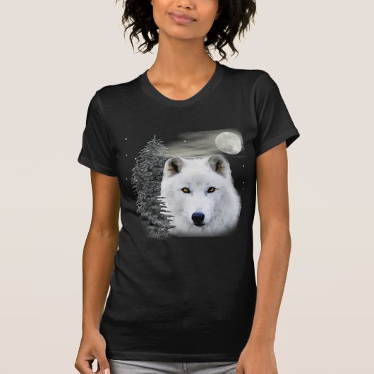 Noordelijke sneeuwwolf t-shirt (Voorkant)