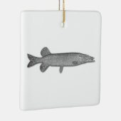 Noordelijke snoek - Jackfish Keramisch Ornament (Rechts)