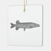 Noordelijke snoek - Jackfish Keramisch Ornament (Links)