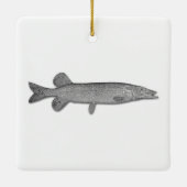 Noordelijke snoek - Jackfish Keramisch Ornament (Achterkant)