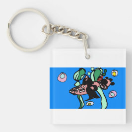 Noordelijke Snoek kunst  Sleutelhanger