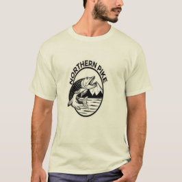 Noordelijke snoek ontwerp t-shirt