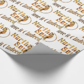 Noordelijke sol. Doe ik het liefste - Goud Cadeaupapier (Hoek)